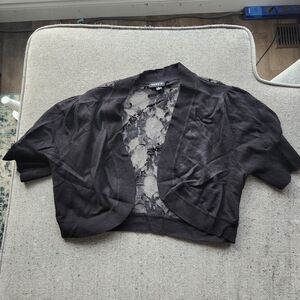 Torrid Black Lace Detail Cardigan